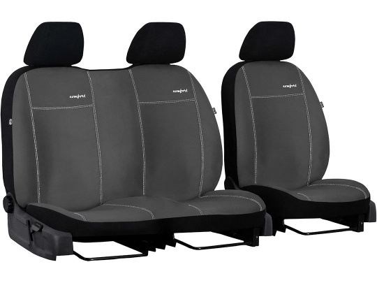Pokrowce samochodowe do Citroen Berlingo II 2+1 (2008-2018). Pokrowce miarowe alkantara w kolorze jasnoszary, pasują do Citroen Berlingo II 2+1 (2008-2018).