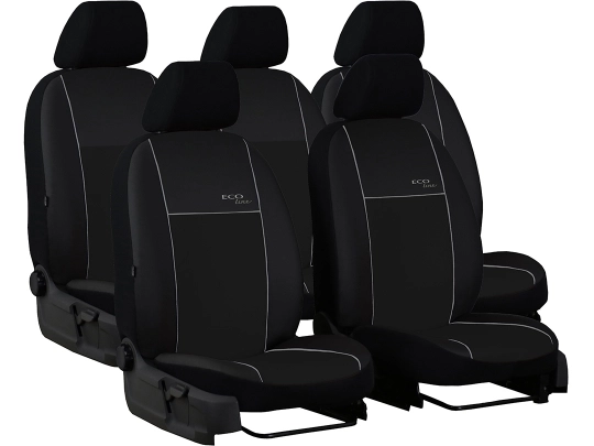 Pokrowce samochodowe do Citroen Berlingo XTR II 5m (2008-2018). Pokrowce miarowe skórzane w kolorze szary, pasują do Citroen Berlingo XTR II 5m (2008-2018).