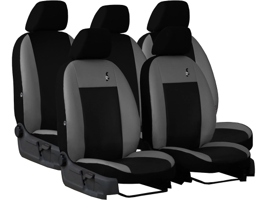 Pokrowce samochodowe do Renault Scenic III 5m (2009-2016). Pokrowce miarowe skórzane w kolorze szary, pasują do Renault Scenic III 5m (2009-2016).