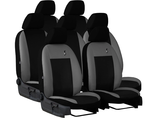 Pokrowce samochodowe do Chevrolet Orlando 7m (2010-2018). Pokrowce miarowe skórzane w kolorze szary, pasują do Chevrolet Orlando 7m (2010-2018).