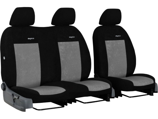 Pokrowce samochodowe do Citroen Berlingo II 2+1 (2008-2018). Pokrowce miarowe welurowe w kolorze szary, pasują do Citroen Berlingo II 2+1 (2008-2018).